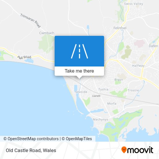Old Castle Road map