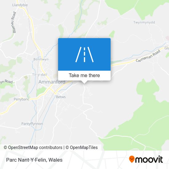 Parc Nant-Y-Felin map
