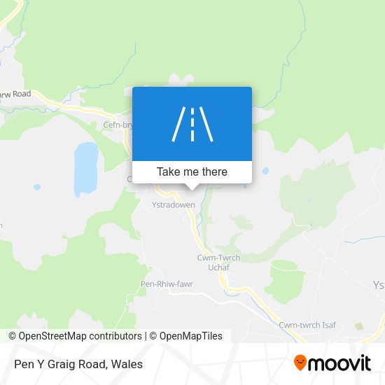 Pen Y Graig Road map
