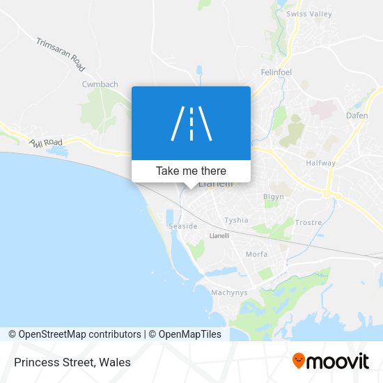 Princess Street map