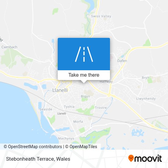 Stebonheath Terrace map