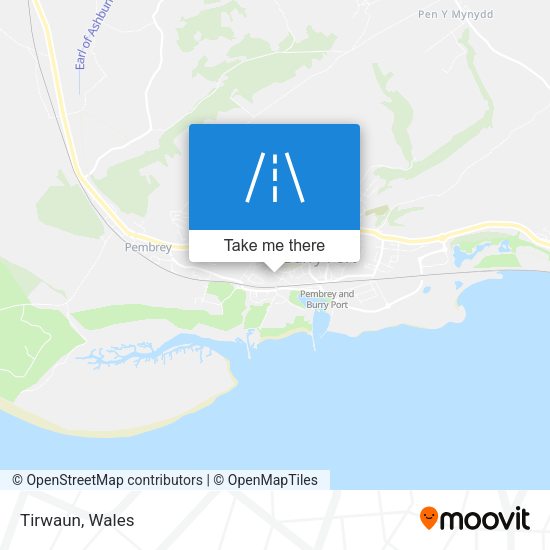 Tirwaun map