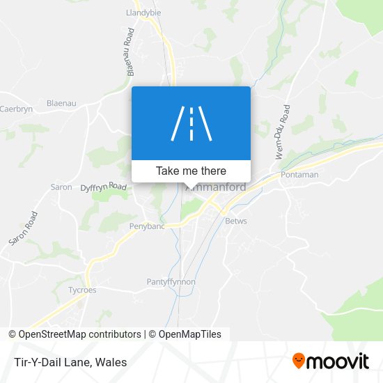 Tir-Y-Dail Lane map