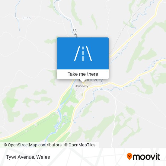 Tywi Avenue map