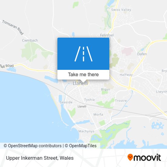 Upper Inkerman Street map