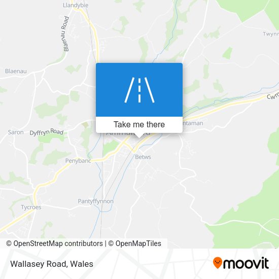 Wallasey Road map