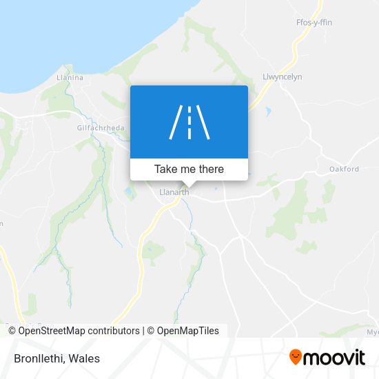 Bronllethi map