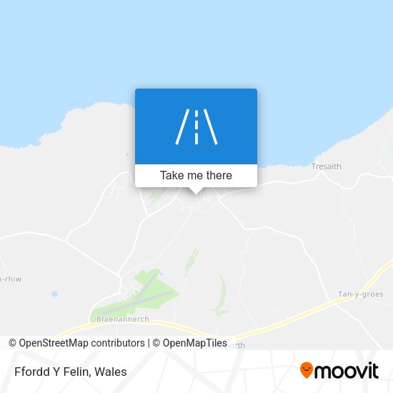 Ffordd Y Felin map