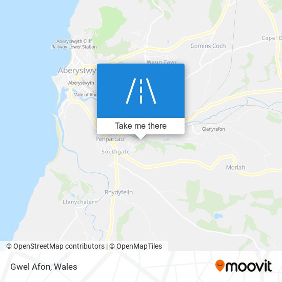 Gwel Afon map