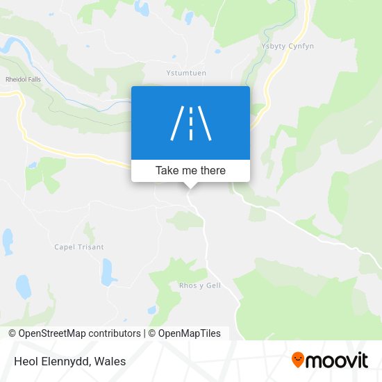 Heol Elennydd map