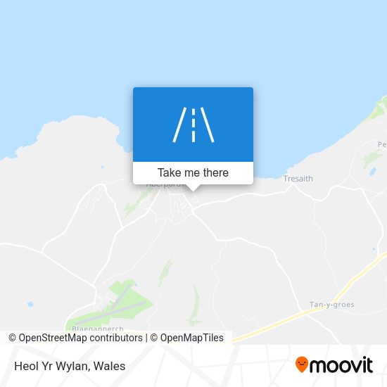 Heol Yr Wylan map