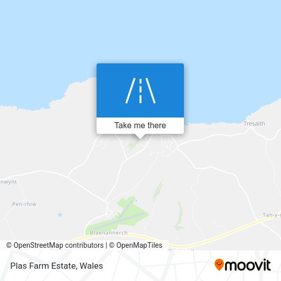 Plas Farm Estate map