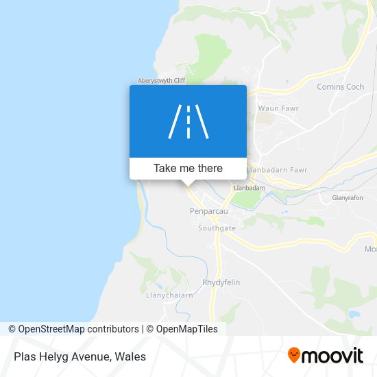 Plas Helyg Avenue map