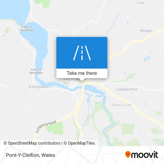 Pont-Y-Cleifion map