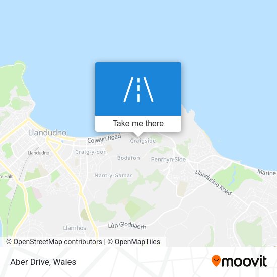 Aber Drive map