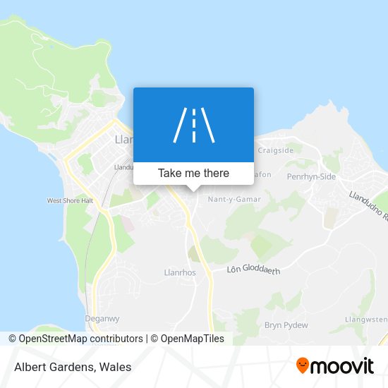 Albert Gardens map