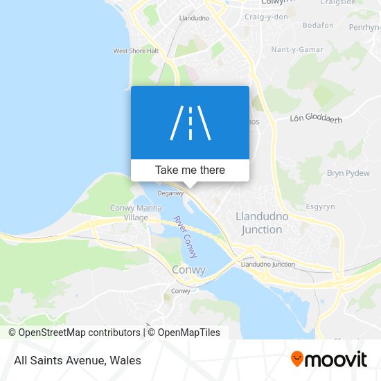 All Saints Avenue map