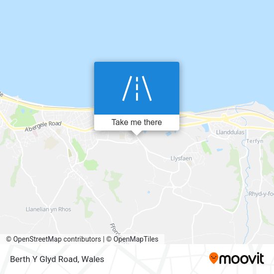 Berth Y Glyd Road map