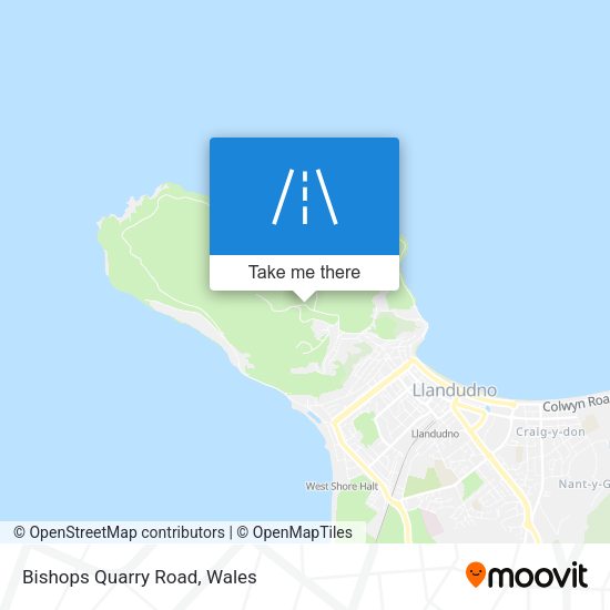Bishops Quarry Road map