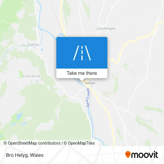 Bro Helyg map