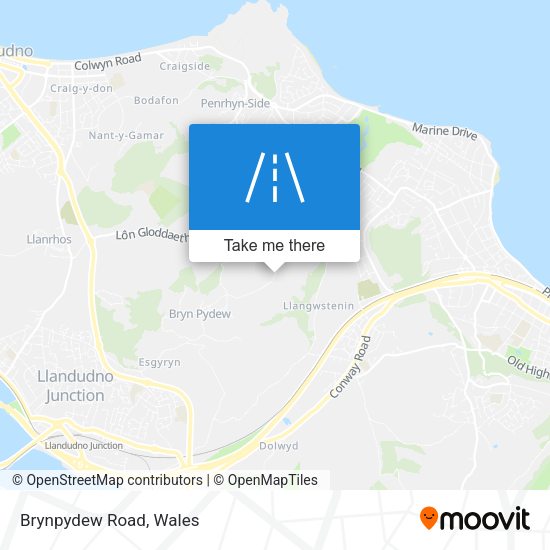 Brynpydew Road map