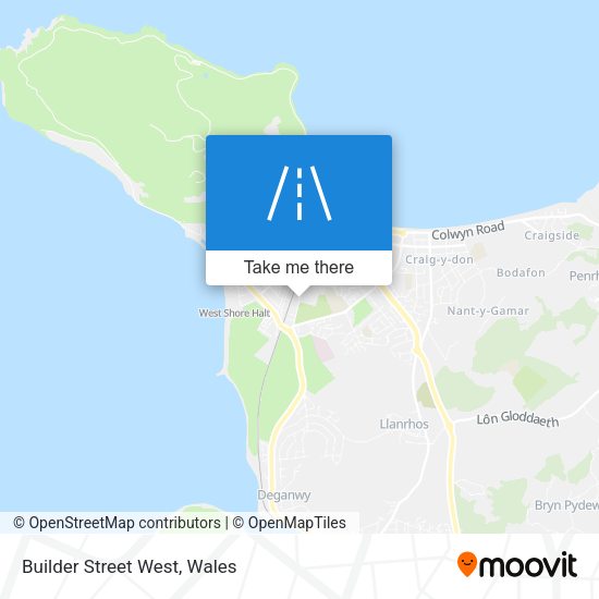 Builder Street West map