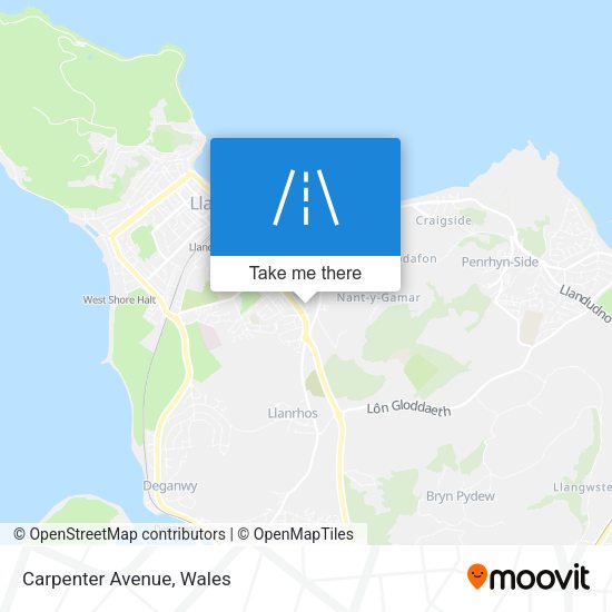 Carpenter Avenue map