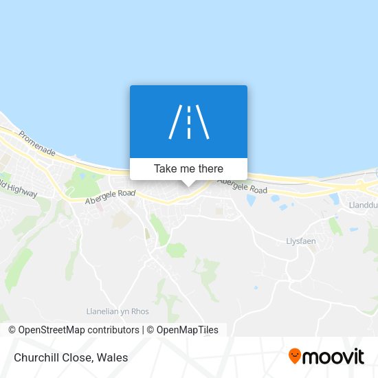Churchill Close map