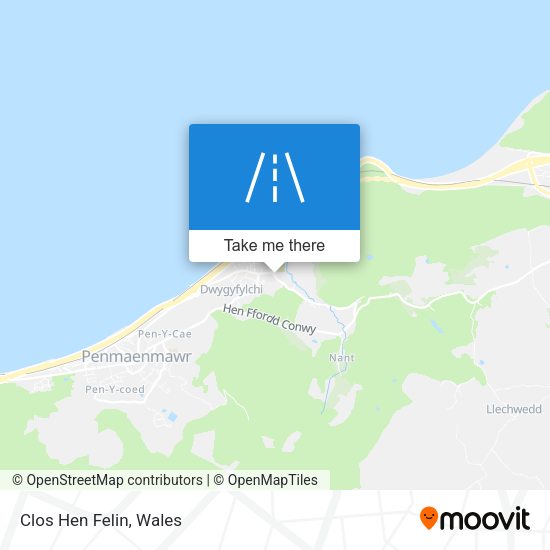 Clos Hen Felin map