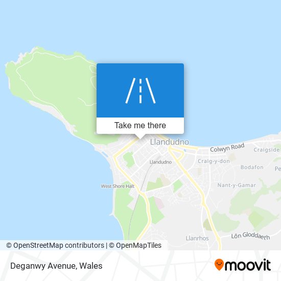 Deganwy Avenue map