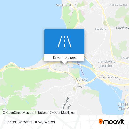 Doctor Garrett's Drive map