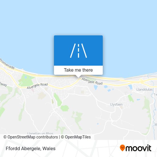 Ffordd Abergele map