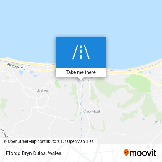 Ffordd Bryn Dulas map