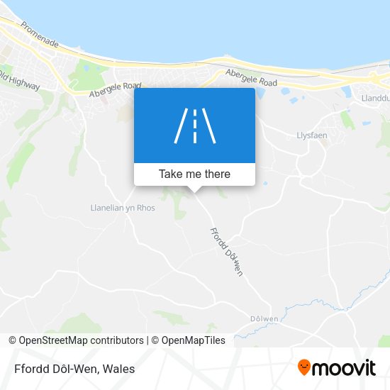 Ffordd Dôl-Wen map