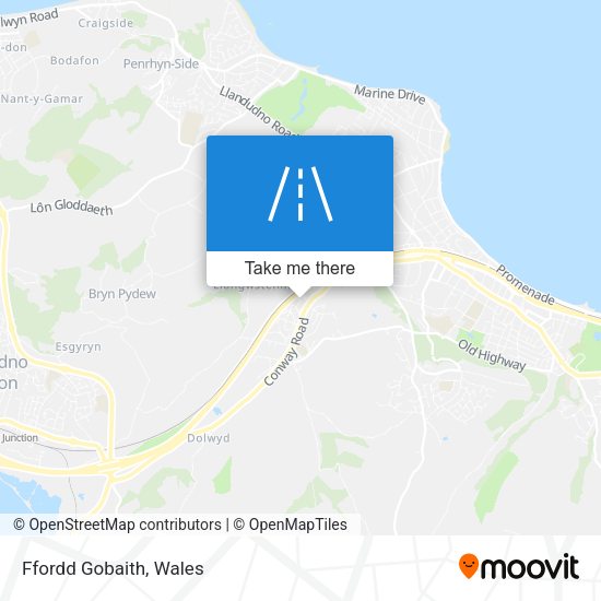 Ffordd Gobaith map