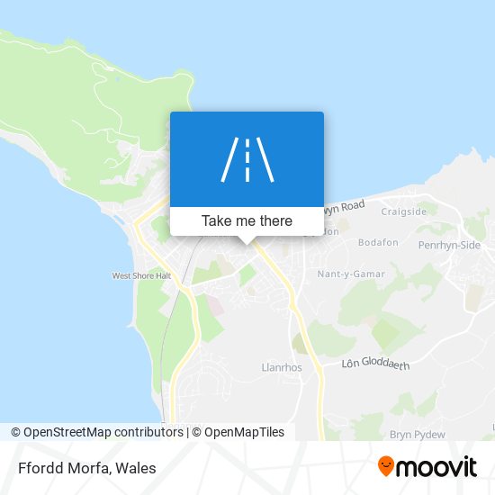 Ffordd Morfa map