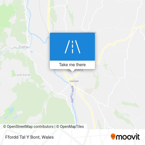 Ffordd Tal Y Bont map