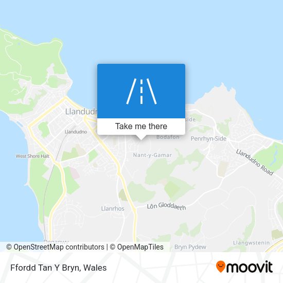 Ffordd Tan Y Bryn map
