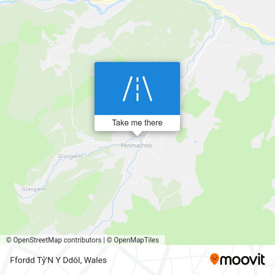 Ffordd Tŷ'N Y Ddôl map