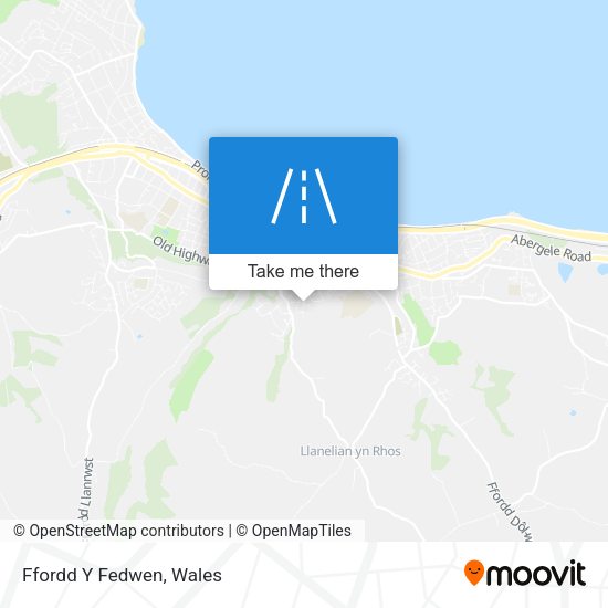 Ffordd Y Fedwen map