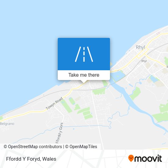 Ffordd Y Foryd map