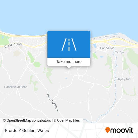 Ffordd Y Geulan map