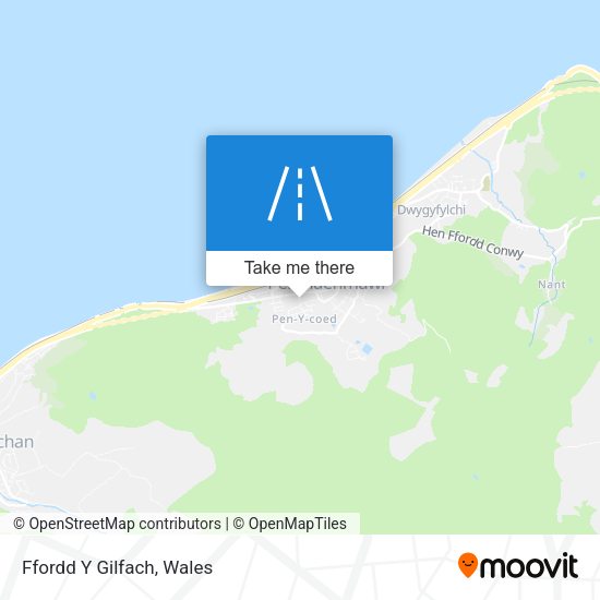 Ffordd Y Gilfach map