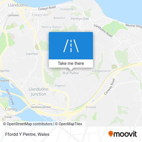 Ffordd Y Pentre map