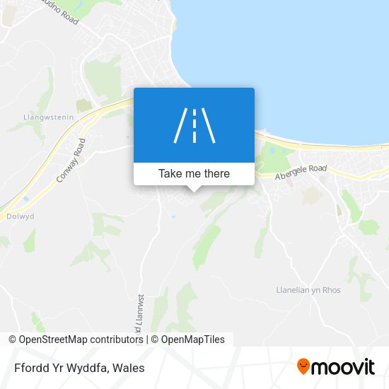Ffordd Yr Wyddfa map