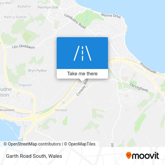 Garth Road South map