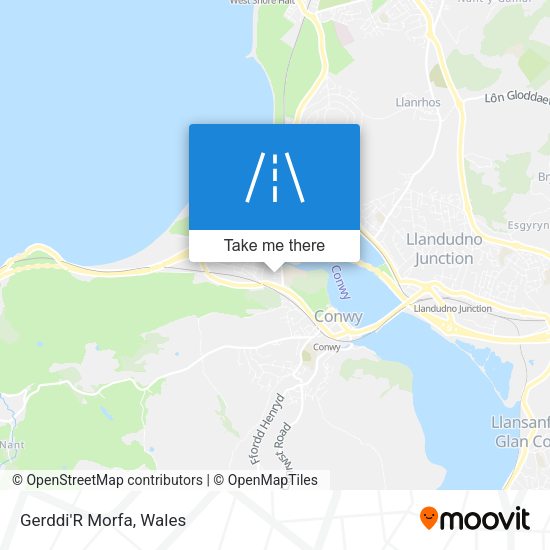 Gerddi'R Morfa map