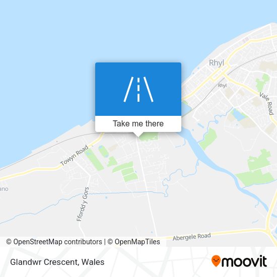 Glandwr Crescent map