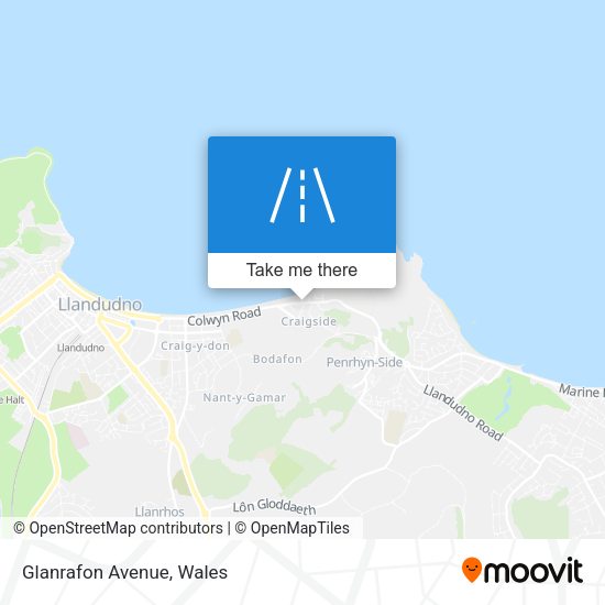 Glanrafon Avenue map