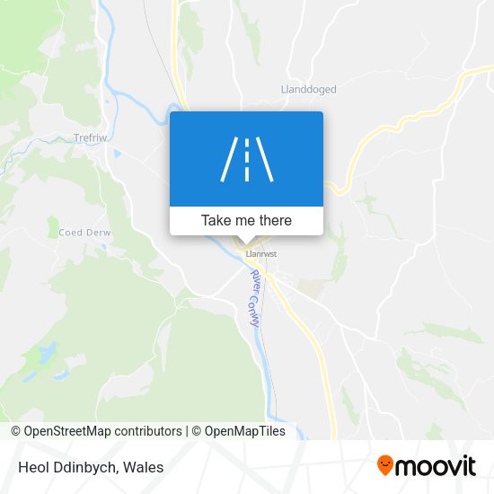Heol Ddinbych map